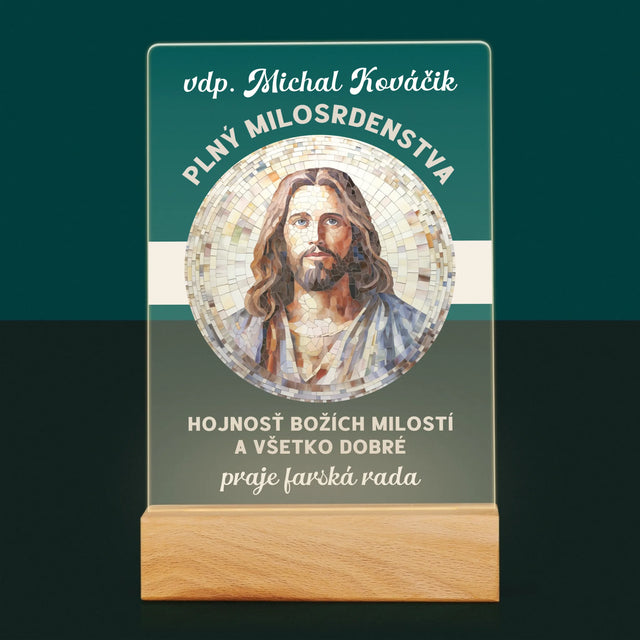 Meno A Podpis: Milosrdný Boží Služobník - Tlač Na Akrylové Sklo (Vertikálne)
