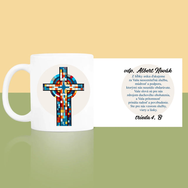 Meno A Podpis: Poďakovania Kríž - Hrnček