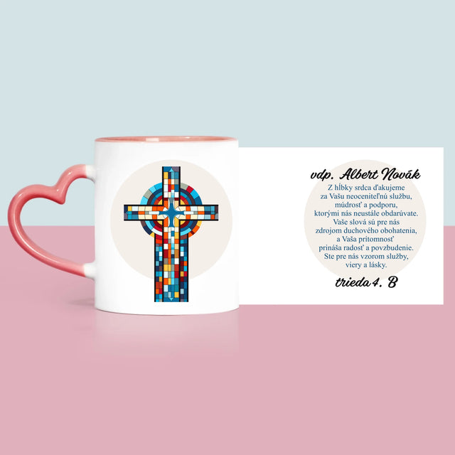 Meno A Podpis: Poďakovania Kríž - Hrnček