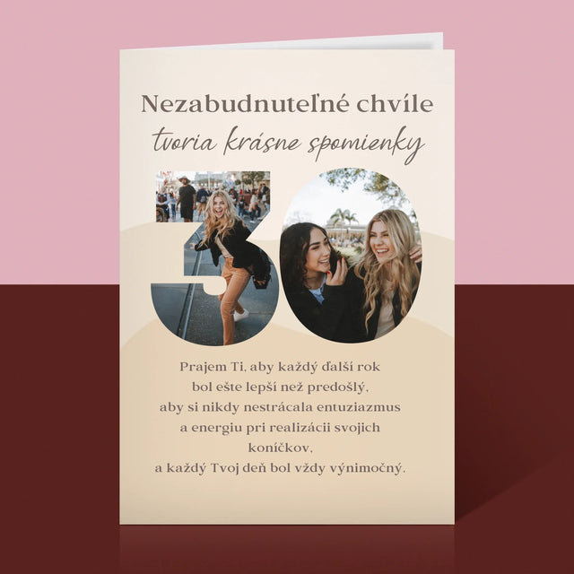 Slovo Z Fotografií: 30 Rokov Z Tvojich Fotiek - Kartička S Prianiami