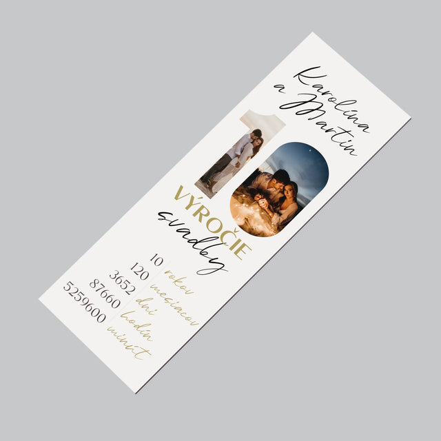 Slovo Z Fotografií: 10. Výročie Svadby - Magnetka Na Chladničku