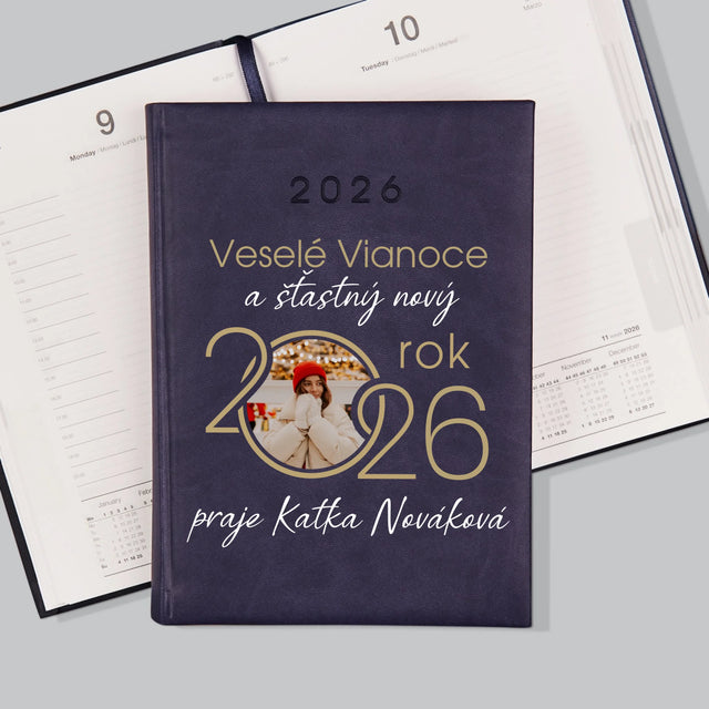 Fotokoláž: Šťastný Nový Rok - Knižný Kalendár