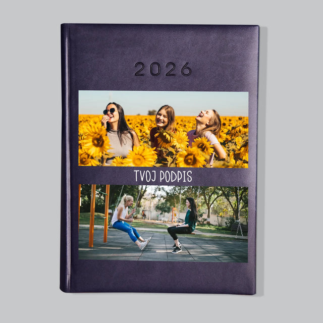 Fotokoláž: 2 Fotografie A Podpis - Knižný Kalendár