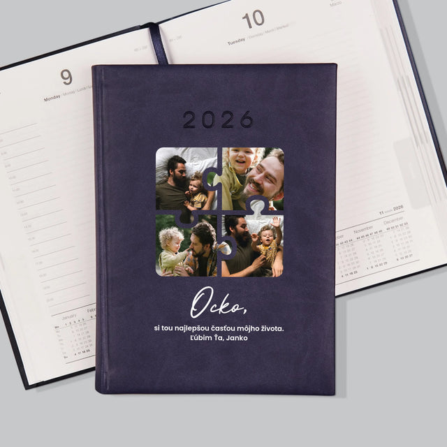 Fotokoláž: Puzzle Fotografie Pre Ocka - Knižný Kalendár