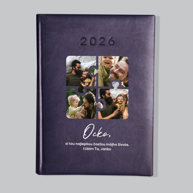 Fotokoláž: Puzzle Fotografie Pre Ocka - Knižný Kalendár