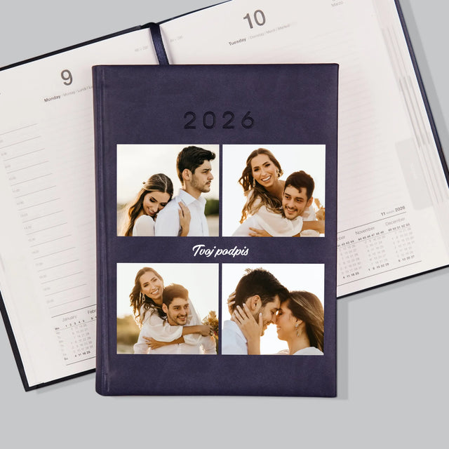 Fotokoláž: 4 Fotografie A Podpis - Knižný Kalendár