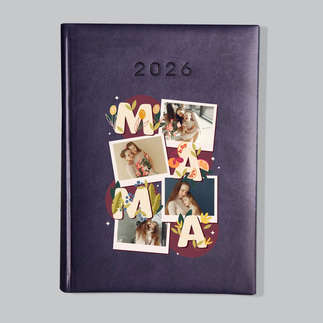 Fotokoláž: Písmená Mama - Knižný Kalendár