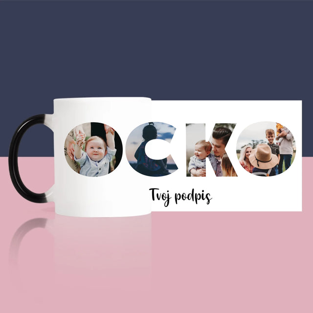 Slovo Z Fotografií: Ocko Z Tvojich Fotografií - Hrnček