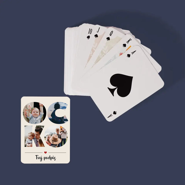 Slovo Z Fotografií: Ocko Z Tvojich Fotografií - Hracie Karty