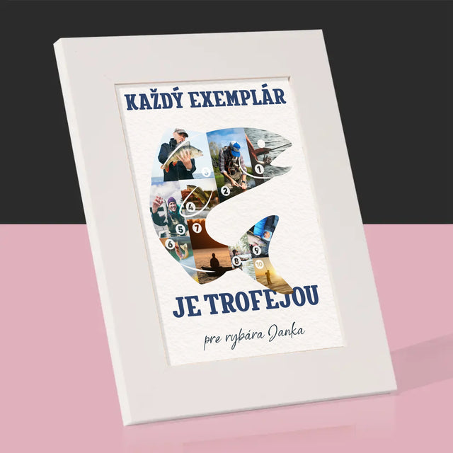 Tvar Z Fotografií: Exemplár Rybára - Rámček Na Fotografiu (Vertikálne)