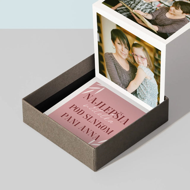 Fotografia A Podpis: Najlepšia Učiteľka Pod Slnkom - Sada Fotografií Harmonika