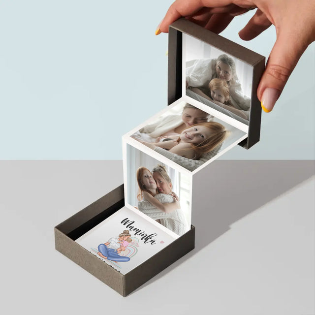 Tvorenie Postavy: Mladá Mama - Sada Fotografií Harmonika