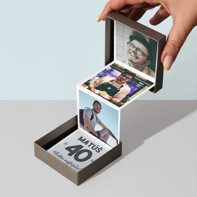 Fotokoláž: 40 Rokov - Sada Fotografií Harmonika