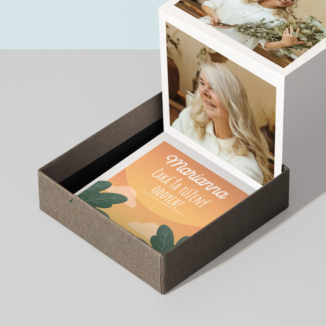 Fotokoláž: Vysnívaný Oddych - Sada Fotografií Harmonika