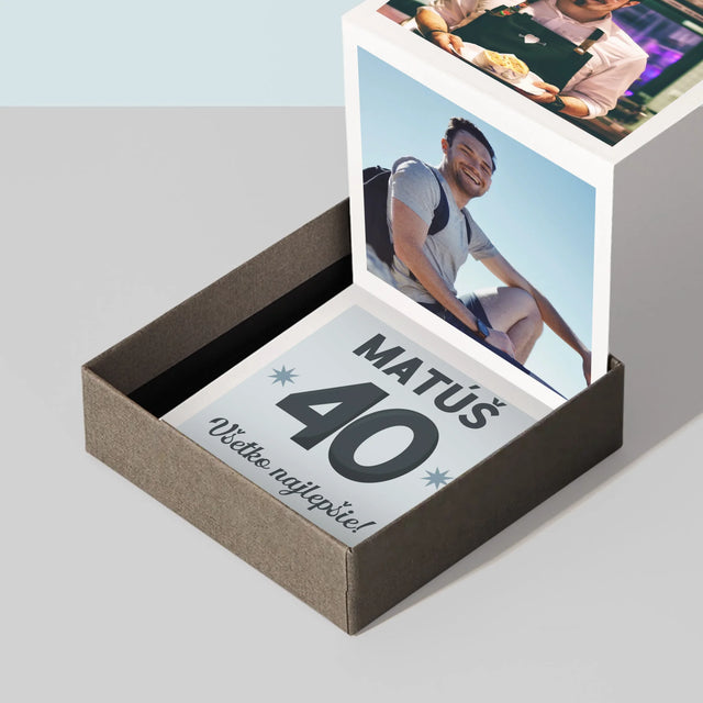 Fotokoláž: 40 Rokov - Sada Fotografií Harmonika