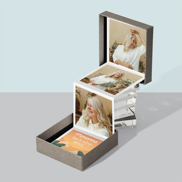 Fotokoláž: Vysnívaný Oddych - Sada Fotografií Harmonika