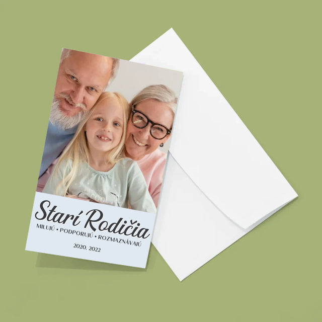 Fotokoláž: Milovaní Starí Rodičia - Veľká Harmonika Z Fotografií