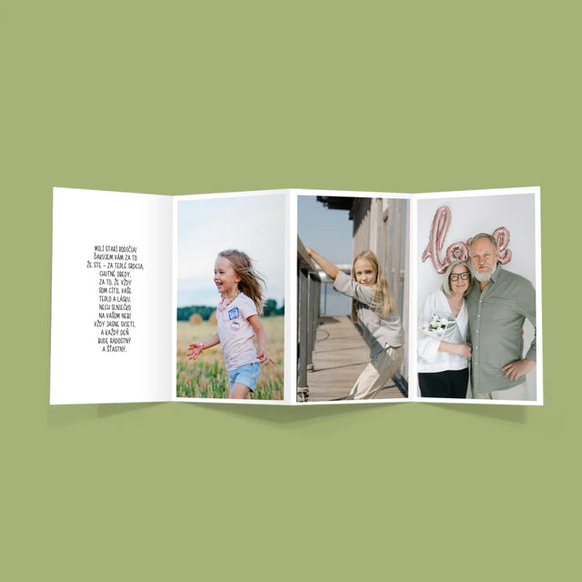 Fotografia A Podpis: Poďakovanie Pre Starých Rodičov - Veľká Harmonika Z Fotografií