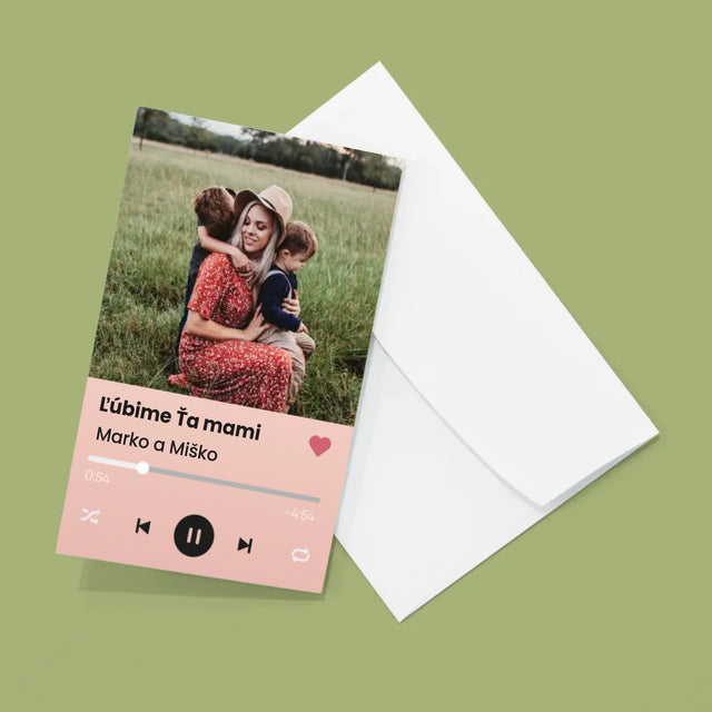 Fotografia A Podpis: Ľúbime Ťa Mami - Veľká Harmonika Z Fotografií