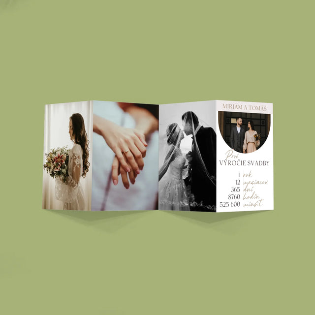 Fotografia A Podpis: Prvé Výročie Svadby - Veľká Harmonika Z Fotografií