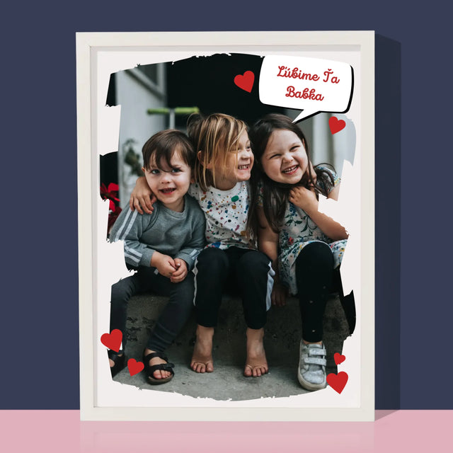Fotografia A Podpis: Pre Milovanú Babku - Zarámováná Tlač 30X40 (Vertikálne)