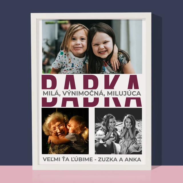 Fotokoláž: Babka Charakterové Vlastnosti - Zarámováná Tlač 30X40 (Vertikálne)