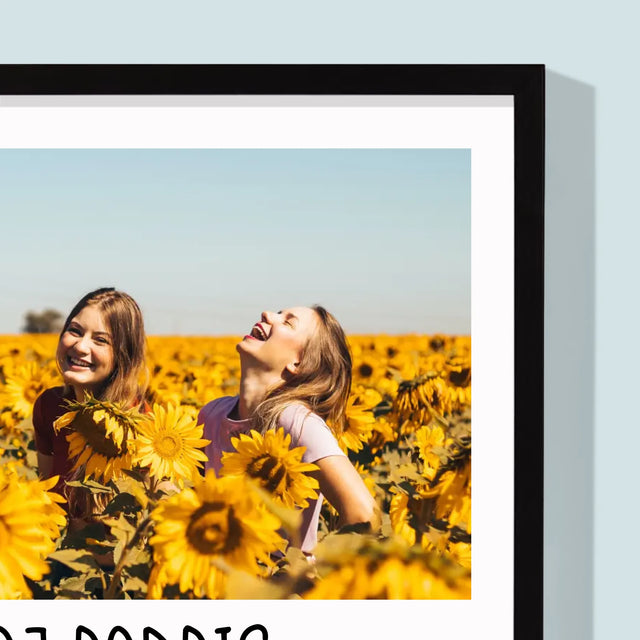 Fotokoláž: 2 Fotografie A Podpis - Zarámováná Tlač 30X40 (Vertikálne)