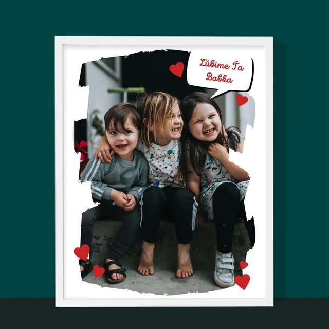 Fotografia A Podpis: Pre Milovanú Babku - Zarámováná Tlač 30X40 (Vertikálne)