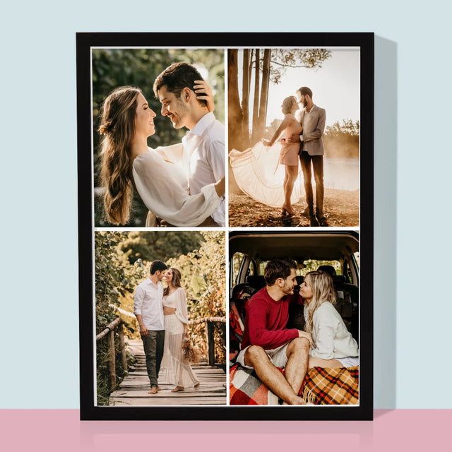 Fotokoláž: 4 Fotografie - Zarámováná Tlač 30X40 (Vertikálne)