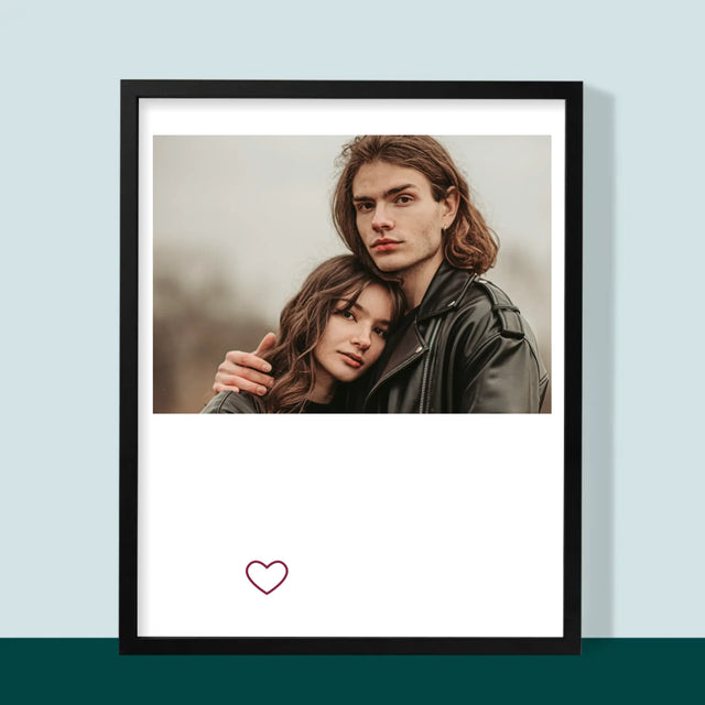 Fotografia A Podpis: Náš Špeciálny Deň - Zarámováná Tlač 30X40 (Vertikálne)