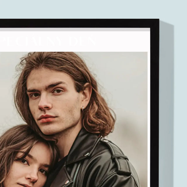 Fotografia A Podpis: Náš Špeciálny Deň - Zarámováná Tlač 30X40 (Vertikálne)