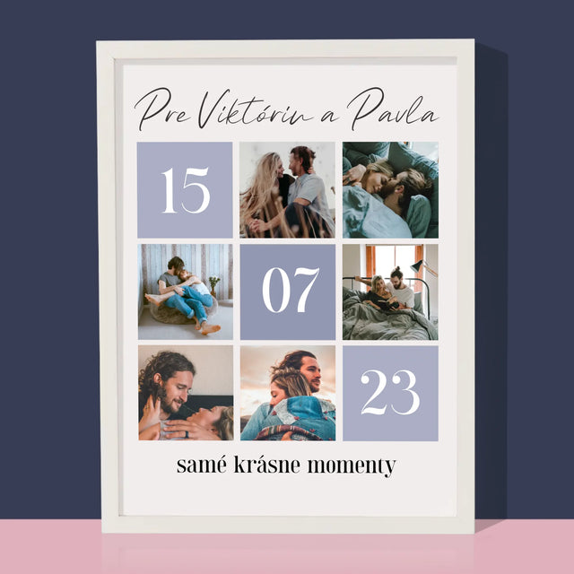 Fotokoláž: Najlepšie Momenty - Zarámováná Tlač 30X40 (Vertikálne)