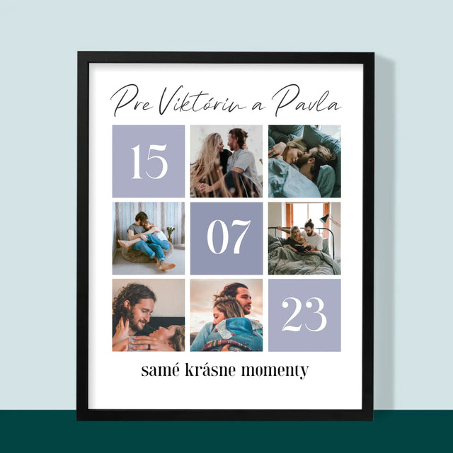 Fotokoláž: Najlepšie Momenty - Zarámováná Tlač 30X40 (Vertikálne)