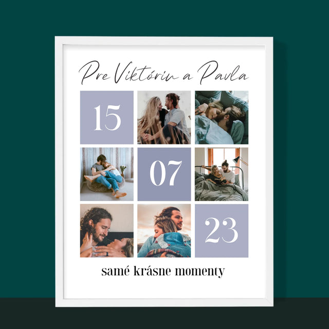 Fotokoláž: Najlepšie Momenty - Zarámováná Tlač 30X40 (Vertikálne)