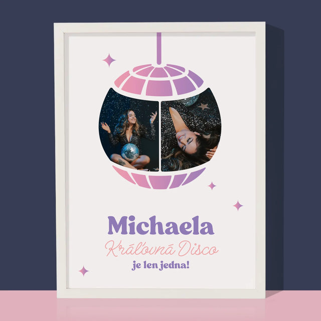 Fotokoláž: Kráľovná Disco 2 Fotografie - Zarámováná Tlač 30X40 (Vertikálne)