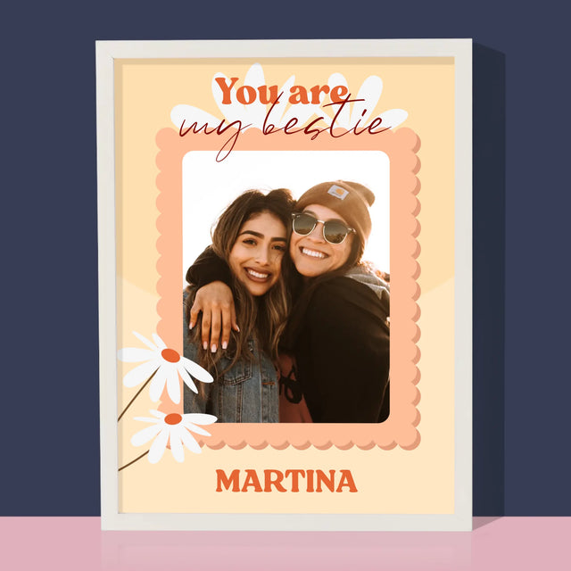 Fotokoláž: Fotografia Besties - Zarámováná Tlač 30X40 (Vertikálne)