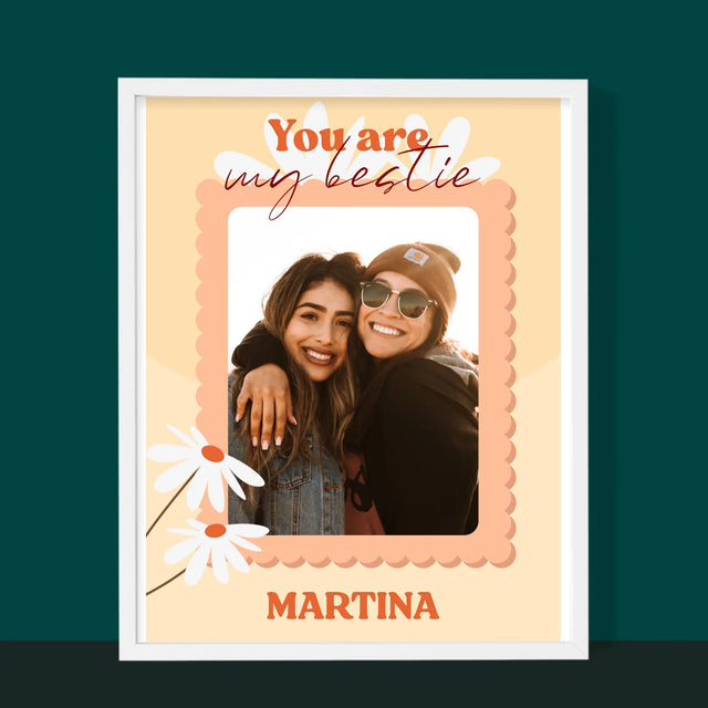 Fotokoláž: Fotografia Besties - Zarámováná Tlač 30X40 (Vertikálne)