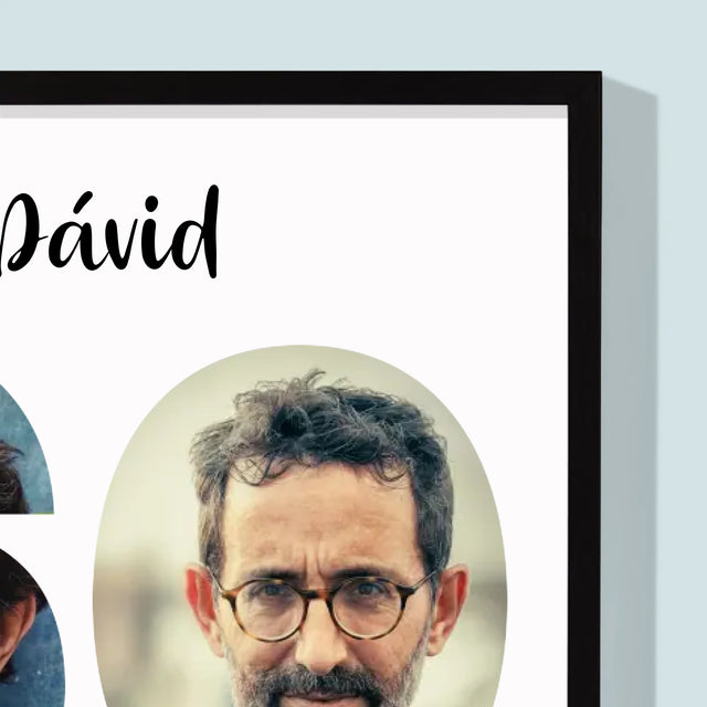 Slovo Z Fotografií: 60 Rokov Z Tvojich Fotografií - Zarámováná Tlač 30X40 (Vertikálne)