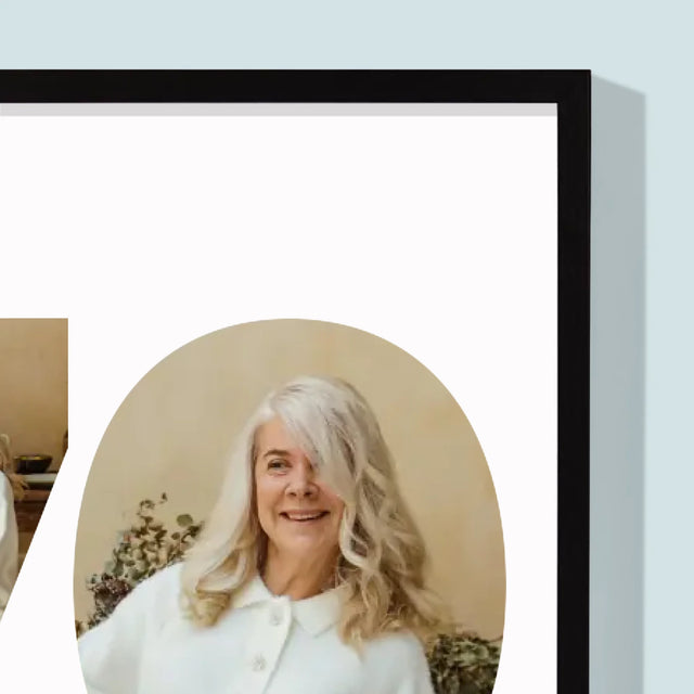 Slovo Z Fotografií: 70. Narodeniny - Zarámováná Tlač 30X40 (Vertikálne)