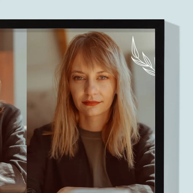 Fotokoláž: Prešlo 40 Rokov - Zarámováná Tlač 30X40 (Vertikálne)