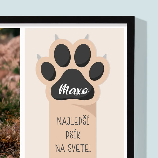 Fotokoláž: Najlepší Pes - Zarámováná Tlač 30X40 (Vertikálne)