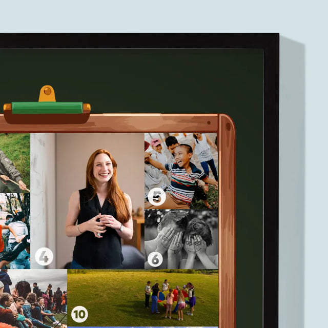 Tvar Z Fotografií: Učiteľ Je Niekto Viac - Zarámováná Tlač 30X40 (Vertikálne)