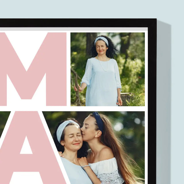 Fotokoláž: Mama Fotokoláž - Zarámováná Tlač 30X40 (Vertikálne)