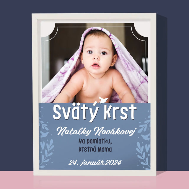 Fotografia A Podpis: Svätý Krst - Zarámováná Tlač 30X40 (Vertikálne)