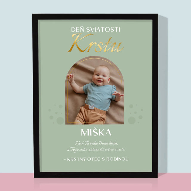 Fotografia A Podpis: Sviatosť Krstu - Zarámováná Tlač 30X40 (Vertikálne)