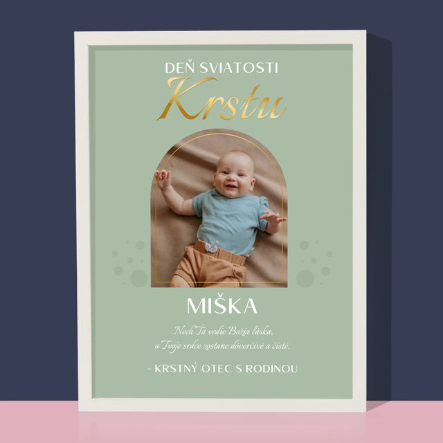 Fotografia A Podpis: Sviatosť Krstu - Zarámováná Tlač 30X40 (Vertikálne)