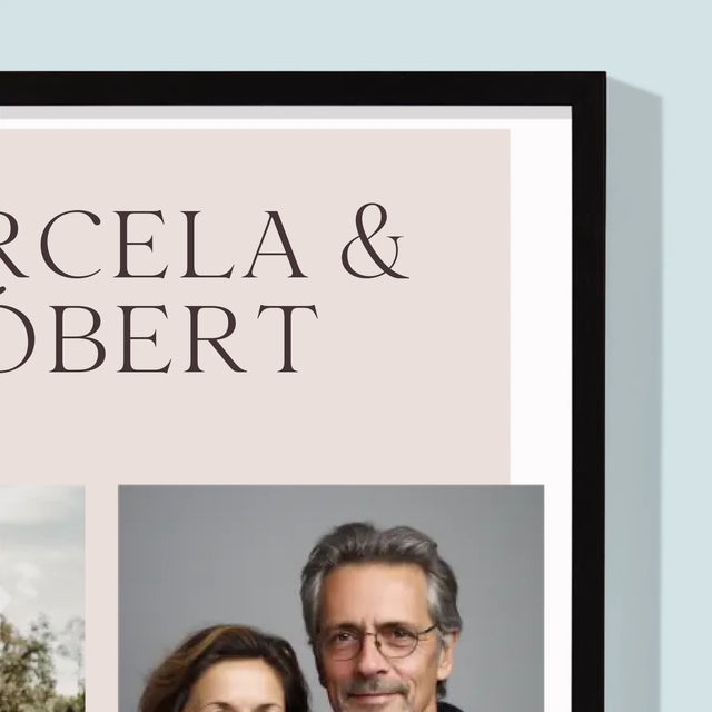 Fotokoláž: Milovať A Byť Milovaný - Zarámováná Tlač 30X40 (Vertikálne)