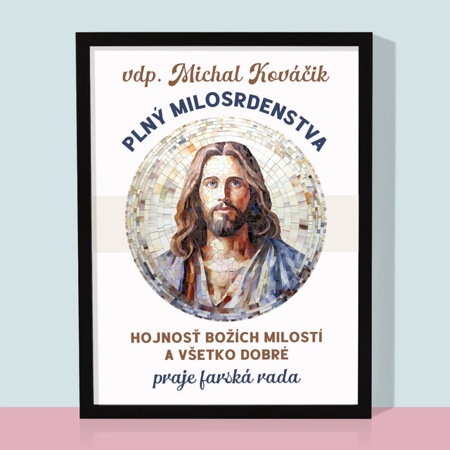 Meno A Podpis: Kňaz Plný Milosrdenstva - Zarámováná Tlač 30X40 (Vertikálne)