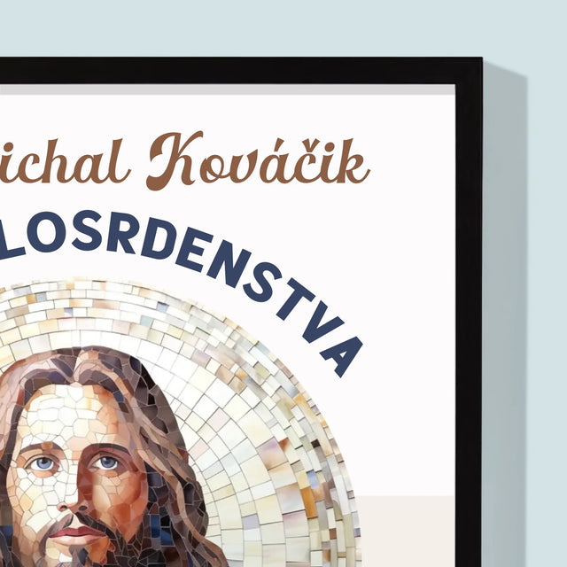 Meno A Podpis: Kňaz Plný Milosrdenstva - Zarámováná Tlač 30X40 (Vertikálne)