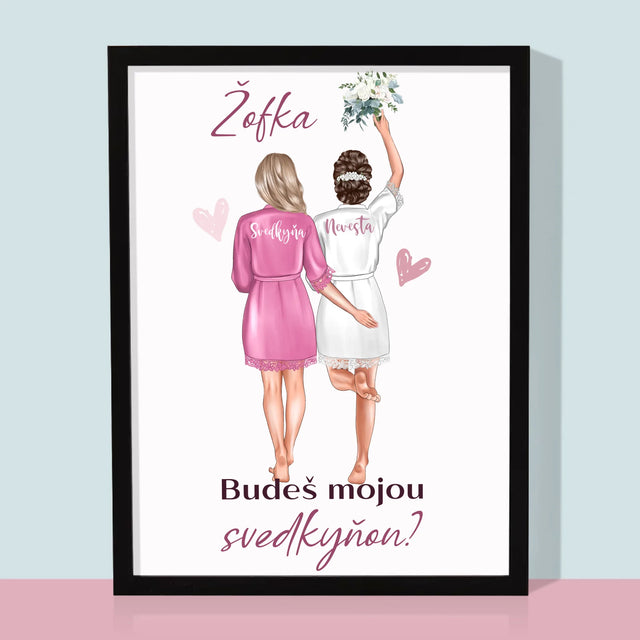 Tvorenie Postavy: Budeš Mojou Svedkyňou - Zarámováná Tlač 30X40 (Vertikálne)